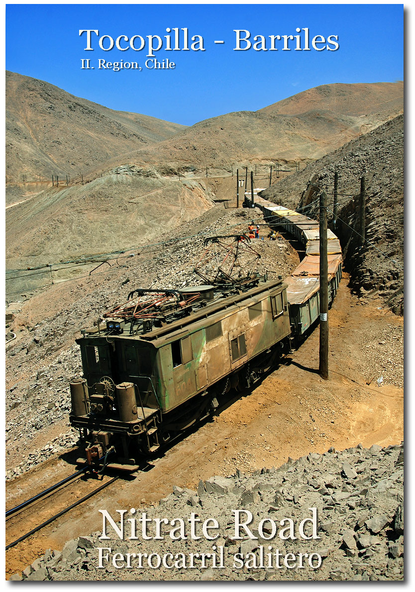 Ferrocarril Salitero: GE Box-Cabs on the Tocopilla - Barriles Railraod, SQM Chile