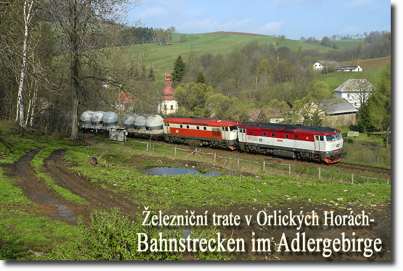 Zeleznicni trati nad Orlicke hory - Eisenbahnen im Adlergebirge,  Letohrad, Lichkov, Miedzylesie, Mittelwalde, CD, Strecke 021, Bardotka, 749, 751