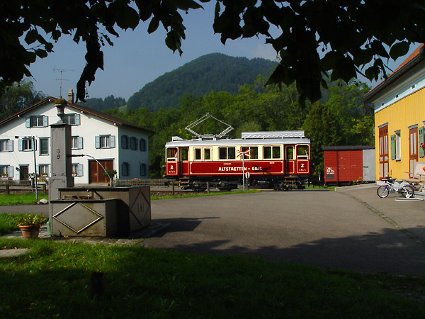 Triebwagen CFe 2/3, Altsttten-Gais, Verein AG 2, Steinegg, Weissbad